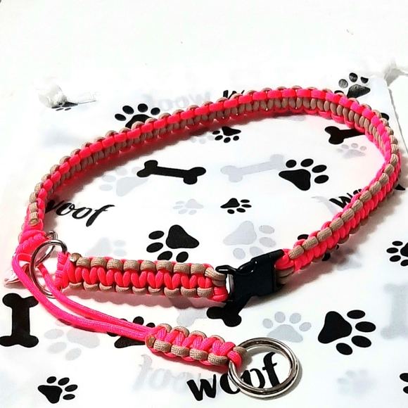 Paracord Dog Collar Limited Slip Training w/ YKK Buckle - Picture 3 of 3